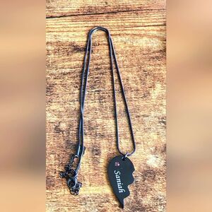 3 for $18 New Black Name Half Heart Nacklace, Eavie